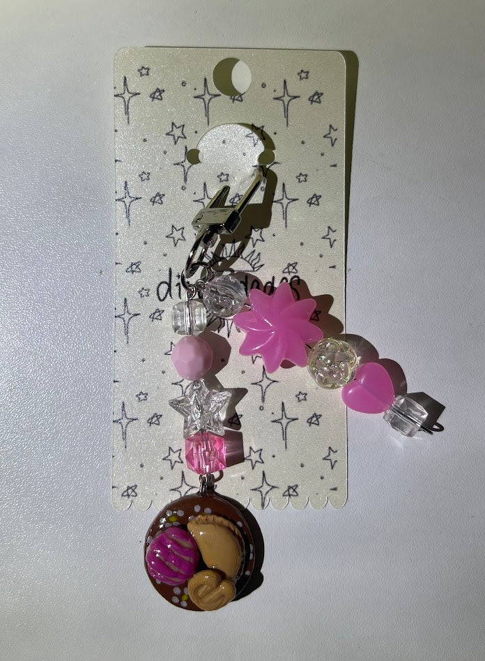 PAN DULCE POLYMER CLAY KEYCHAIN