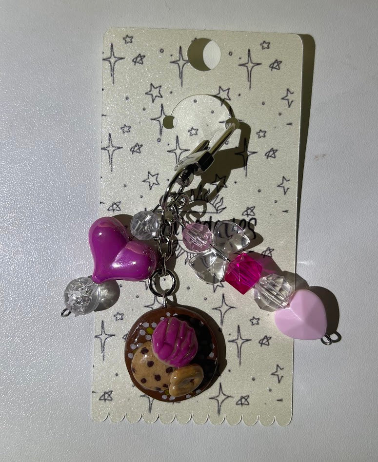 PAN DULCE POLYMER CLAY KEYCHAIN