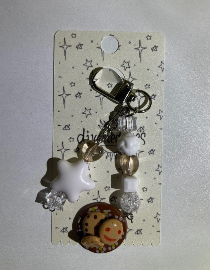 PAN DULCE POLYMER CLAY KEYCHAIN