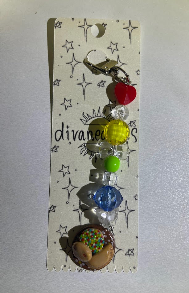 PAN DULCE POLYMER CLAY KEYCHAIN