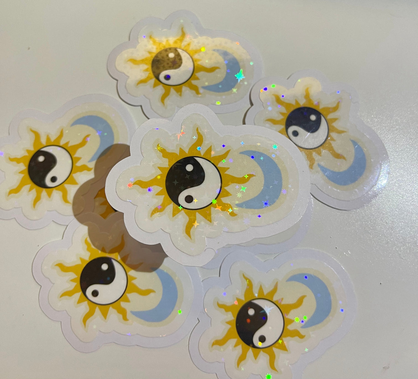CELESTIAL YIN YANG SUN AND MOON STICKER