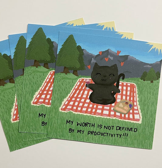 MY WORTH IS NOT DEFINED BY PRODUCTIVITY PRINT