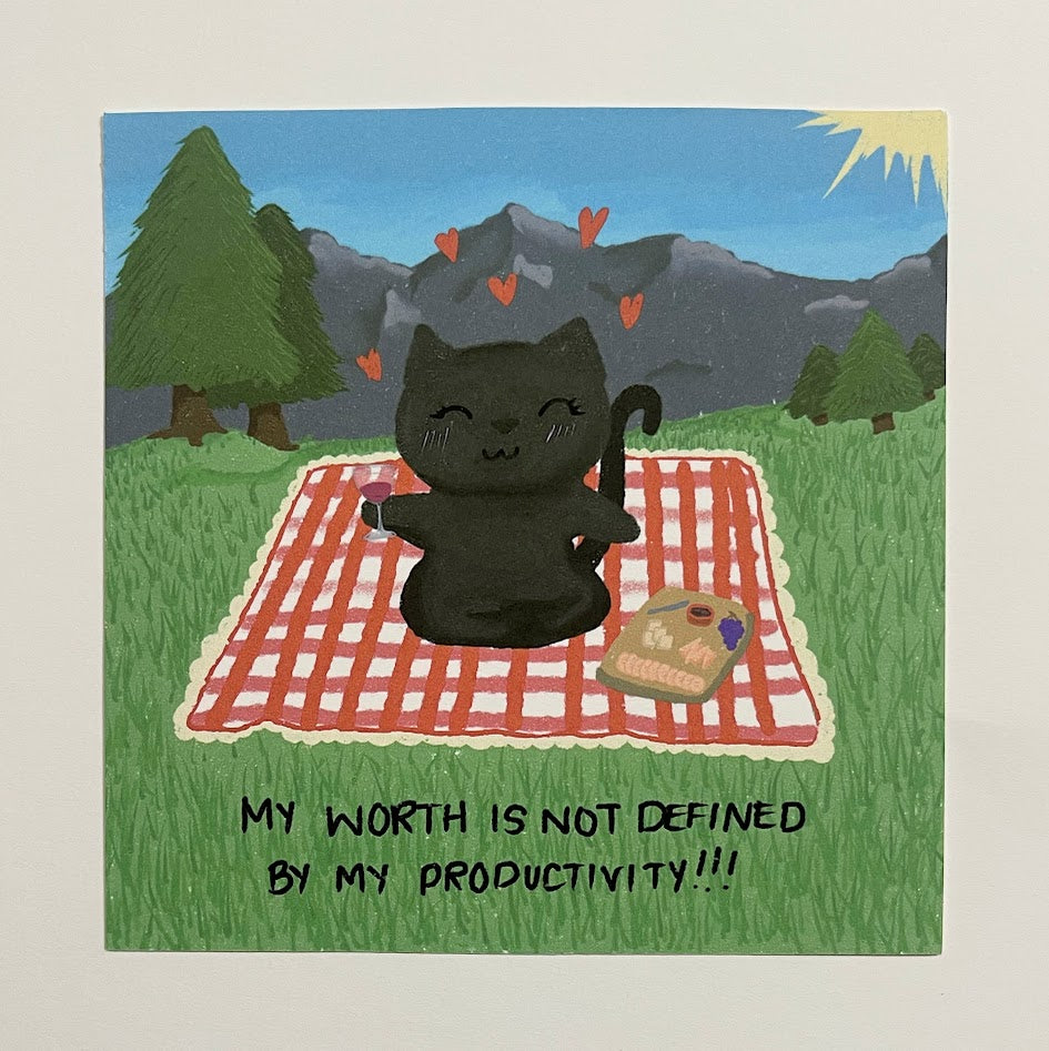 MY WORTH IS NOT DEFINED BY PRODUCTIVITY PRINT