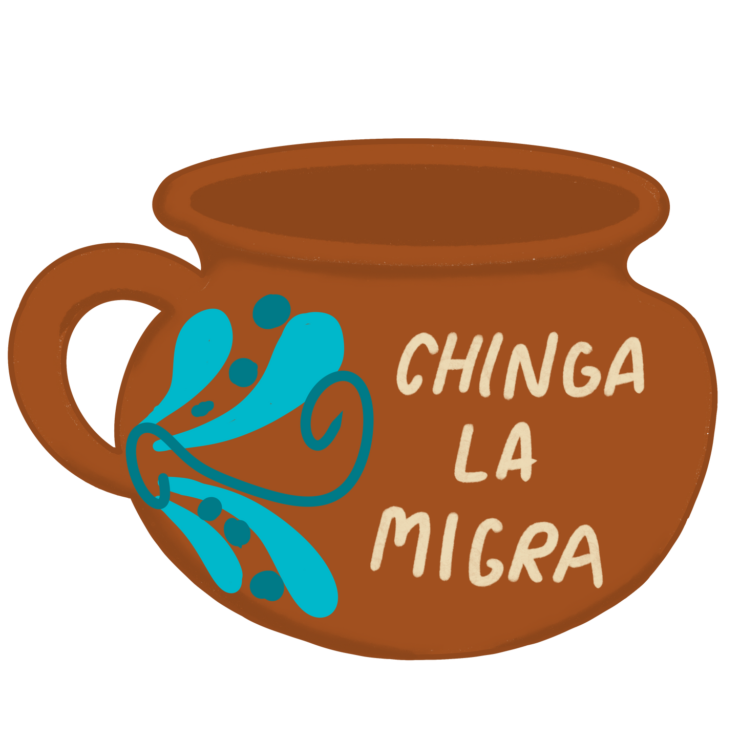 CHINGA LA MIGRA STICKER - TAZA